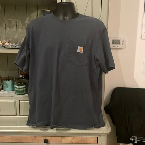 Carhartt Other - carhartt short sleeve blue shirt. Size large. 100% cotton